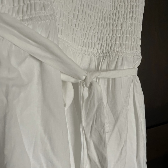 Row A Smocked White Mini Dress - Picture 4 of 4